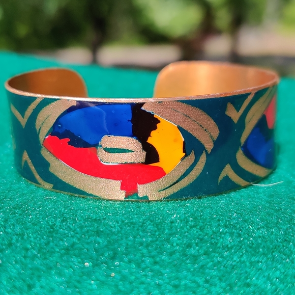 Vintage Jewelry - Vintage 1980s copper cuff bracelet